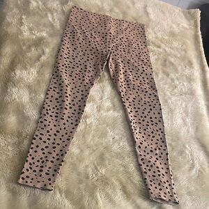 Zella women’s Brown and Black Patterned Leggings